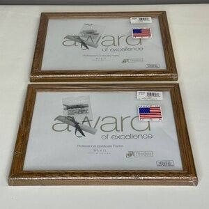 Timeless Frames Wooden 8.5" x 11" Award Frame set of 2